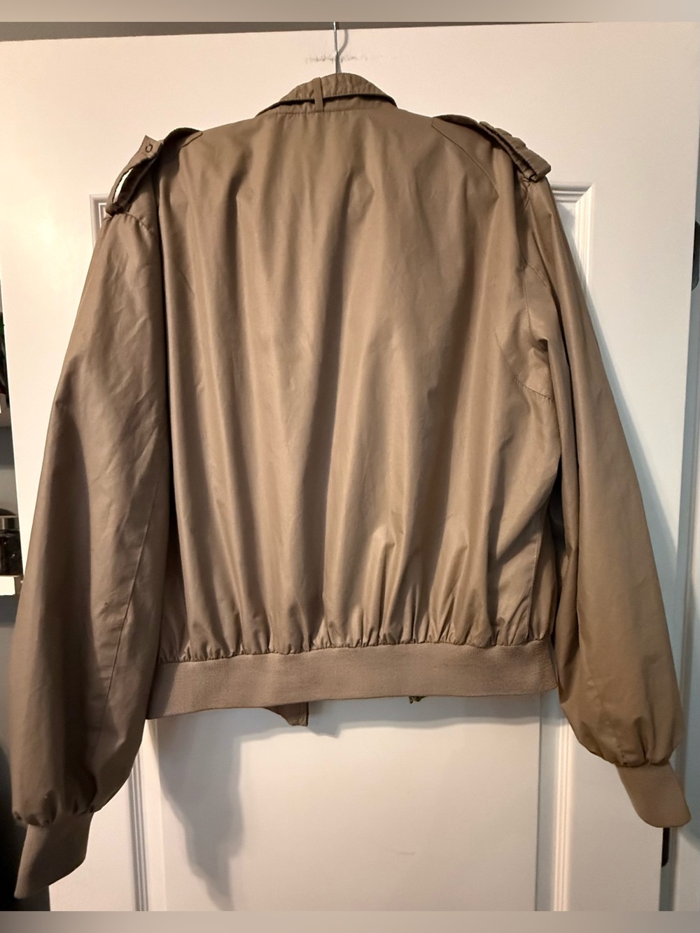 Members Only Khaki Iconic Racer Lightweight Bomber Jacket - Picture 4 of 9